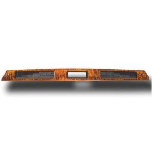 Genuine African Rosewood Console Radio Face Panel with 3 Holes for 2005 and Older Peterbilt 370 AM/FM Radio