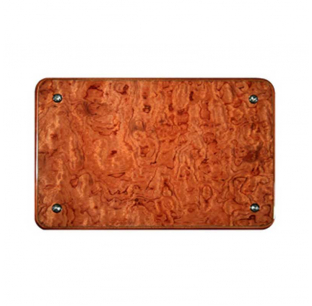 Genuine African Rosewood Console Access Panel Cover for 2005 and Older Peterbilt 370