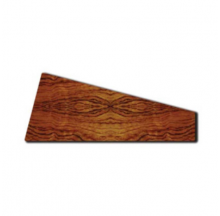 Genuine African Rosewood Dashboard Top Pocket Insert for 1987-2000 Peterbilt 370 Series - Passenger Side