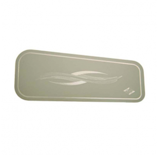 Engraved Stainless Steel Passenger Side Dashboard Top Pocket Insert