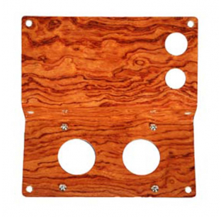 Genuine African Rosewood Control Panel for Peterbilt Trucks