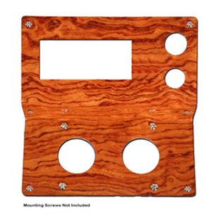 Genuine African Rosewood Dashboard Control Panel with CAT ID Slot