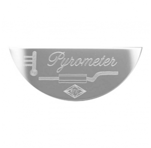 Stainless Steel Large Pyrometer Gauge Emblem for Peterbilt 359/370 Series - Fits Hewitt