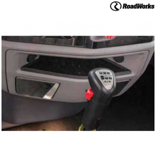 Peterbilt 567/579 Lower Slide Out Cup Holder Trim - 430 Stainless Steel, Pair, Roadworks, 1-Year Warranty