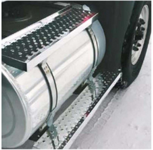 Roadworks 7600 WorkStar Tank Mount Replacement Steps - Top or Bottom, Punched Tread, 30x7.375 Top, 36x5.75 Bottom, Pair