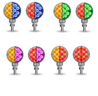 3 Inch Mini Double Face Dual Revolution LED Light for Versatile Illumination