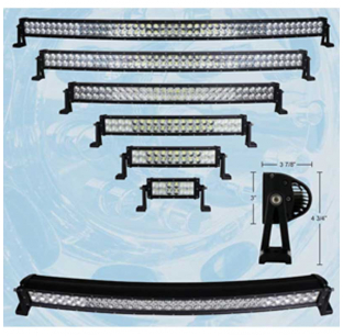 12 High Power Curved LED Light Bar - Durable, Bright, and Perfect for Off-Road Vehicles