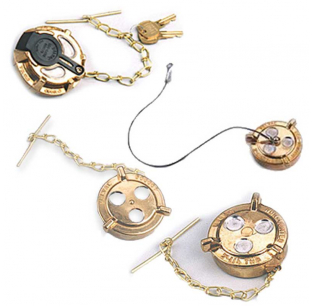 Brass Locking Gas & Diesel Fuel Cap - Secure Fit