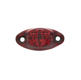 2 LED Dragons Eye Marker Light, Red LED/Red Lens, Clean Design