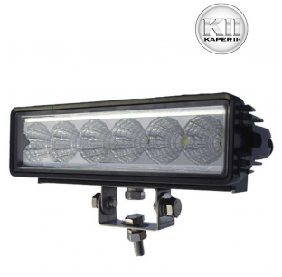 Woodys 6 High Power LED Light Bar, 18W, 1350 Lumen, Aluminum Housing, PC Lens, 200x55x86mm