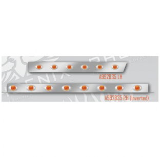 Peterbilt 389 131 BBC 2012+ Cab Panels with 6/8 P3 Lights, 6 Spacing