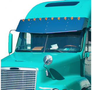 Freightliner 18x20 Inch V Style Visor - Durable and Stylish Truck Accessory