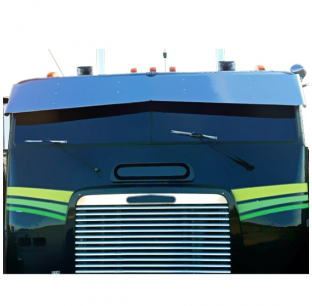Freightliner 13x9 Inch Bowtie Visor - Durable, Perfect Fit Accessory