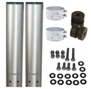 BESTfit Y-Pipe Hanger Stainless Steel Kit For Long Drop Elbow For Peterbilt 378/379/388/389