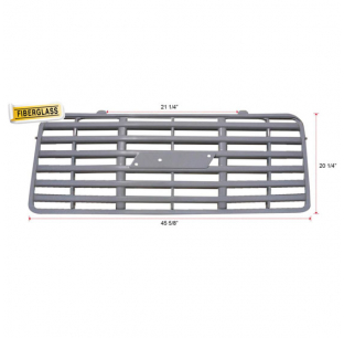 General Motors 7500 Fiberglass Grille - Durable, High-Quality Fit for GM 7500 Models