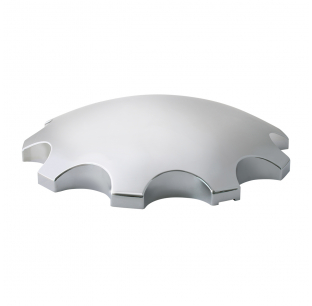 Chrome Plastic ABS Rear Axle Removable Cap - Durable, Easy to Install, and Clean