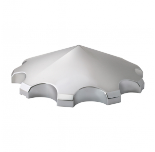 Chrome Plastic ABS Front Axle Removable Cap - Durable, Easy to Install, and Clean