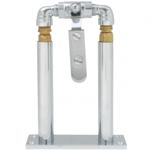 Chrome Air Valve Lever with 7-Inch Chrome Stand Set - Durable and Sleek Design