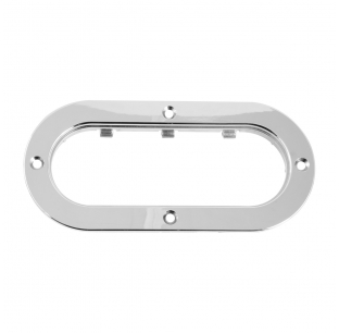 Chrome Plastic Flange Mount Rims - Durable, Easy to Clean, Perfect Fit