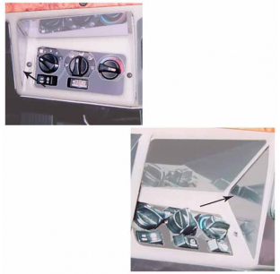 TPHD Stainless Steel AC/Heater Trim Piece for Peterbilt 378/379 - Made in USA, Driver & Passenger Side Available