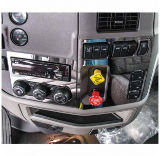 TPHD Stainless Steel Radio and HVAC Trim for Peterbilt 567/579 - 430 Stainless Steel, Made in USA