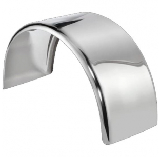 TPHD 19 x80 16 Gauge Stainless Steel Super Single Full Round Single Radius Fender for Super Single Tire Applications, Made in USA