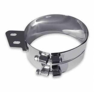 Trux 6-Inch Chrome Stainless Steel Angled Clamp for Trucks