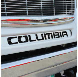 Stainless Steel Freightliner Columbia Grill Insert Panel - Fits Most Models, No Mounting Hardware Required