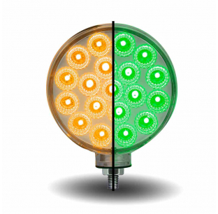 Amber and Red to Green Double Faced LED Fender Light - Auxiliary Lighting for Vehicles