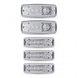 LED Interior Projector Dome Cab Sleeper Lighting Kit for Kenworth - 14 Diodes