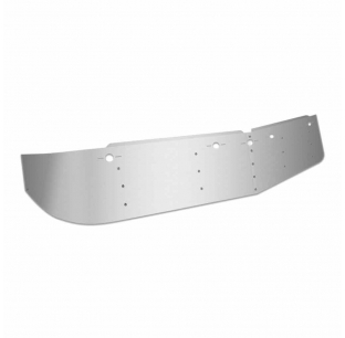 Trux International 4000 Series 12.5 Inch Sunvisor with 5 Slotted Light Holes, Stainless Steel, Fits 2002-2016 Models, Includes 4 Brackets
