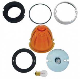 Amber Watermelon Glass Lens Conversion Kit with 1156 1-Contact Plug-In Socket - UP32163