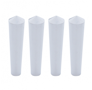 Chrome Plastic Long Peterbilt Toggle Switch Extension Set of 4 - 1/4 Inch Inner Diameter x 2 7/16 Inch Length