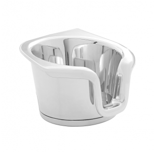 Chrome Plastic Cup Holder Insert for 2006-2015 Peterbilt 379/389/388/387/386/384 Models