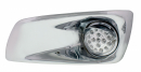 Single Function LED Kenworth T660 Front Bumper Light - (UP42713) Driver Side - Clear - With Visor