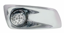 Single Function LED Kenworth T660 Front Bumper Light - (UP42745) Passenger Side - Clear - With Visor