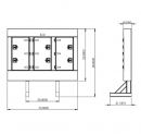 68 Inch Tall By 8 Inch Deep Enclosed Headache Rack 