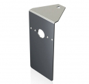 Stainless Steel IFTA Permit Exhaust Bracket And Light Panel With One Watermelon Light Hole