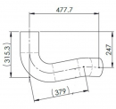 Freightliner 21.3 Inch Long And 5 Inch Diameter Replacement Exhaust Pipe For OE 04-15653-001 And OTR3FE032