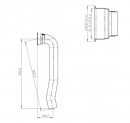 Freightliner 47.25 Inch Replacement Exhaust Pipe For OE 0431328000