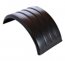 48 Inch Long Single Axle Full Radius Poly Fender Kit - Durable and Easy to Install