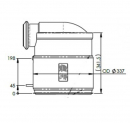 13.44 Inch Navistar Diesel Particulate Filter With 13.27 Inch Diameter