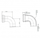 Peterbilt 10.8 Inch Long Stainless Steel Insulated Exhaust Pipe With 4 Inch Diameter