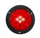 4 Inch Flange Mount Combo Stop, Turn, Tail And Backup Light With Black Flange