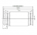 Volvo And Mack 13.2 Inch Long Stainless Steel Exhaust Bellow With 5-3/4 Inch OD And 5 Inch ID