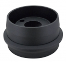 Mack 1950 and Older and Peterbilt 1974 And Older 5 Hole Pattern Hub Installation Kit Black Texture Finish Includes Adapter Ring