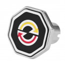 Chrome Air Valve Knob With Colored Detroit Logo