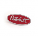 Dark Red Oval Peterbilt Emblem