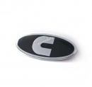Oval Peterbilt Emblem With Cummins Logo