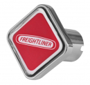 Chrome Air Valve Knob With Red Freightliner Logo